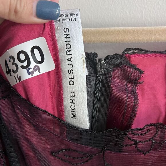 Michel Desjardins Maxi Lace Fairy Goth Dress Long Sleeve Y2K Vintage Romantic S? - Picture 4 of 15